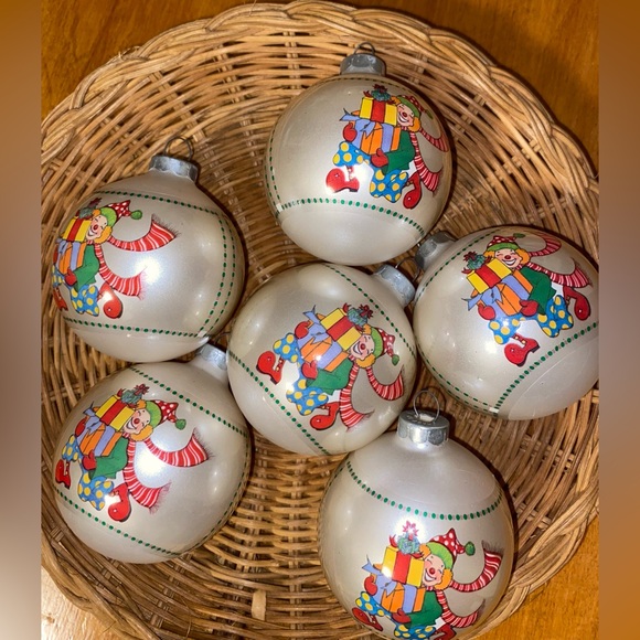 Vintage Berman and Anderson Glass Ornaments 1980 Made in USA - Picture 1 of 3